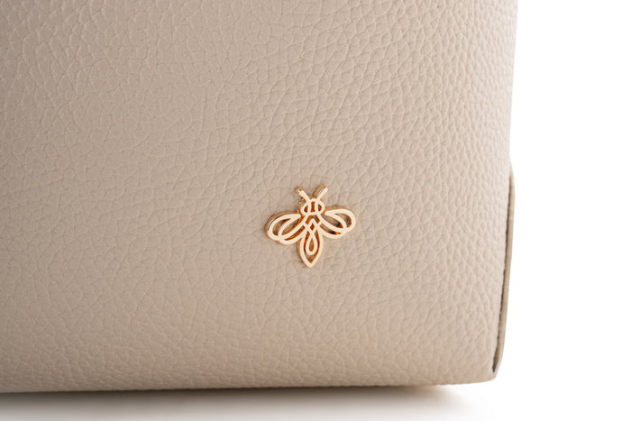 Lucky Bees Bolso Tote Crema